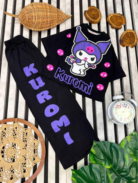 ست کرومی مشکی نخ پنبه