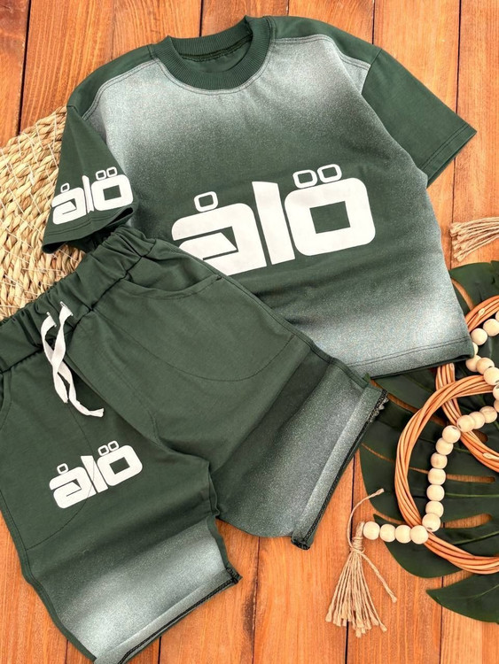 تیشرت شلوارک نخ پنبه alo